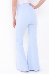 Buttoned Flared Trousers