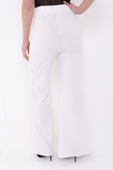 Buttoned Flared Trousers