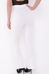 Bow Front High Waist Trousers