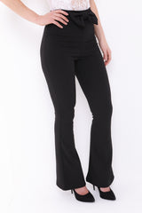 Bow Front High Waist Trousers
