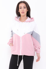 Contrast Color Block Festival Jacket