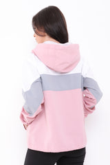 Contrast Color Block Festival Jacket