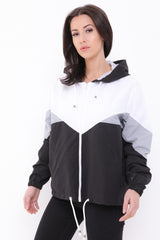 Contrast Color Block Festival Jacket