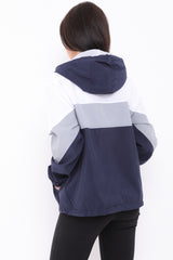 Contrast Color Block Festival Jacket
