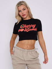 Electra Graphic Printed Crop Top