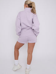 1/2 Zip Top & Shorts Fleece Co-ord