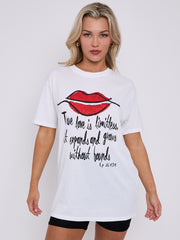 True Love Is Limitless Graphic Printed T-Shirt