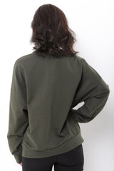 Oversized Printed Jumper With Eyelash Detail