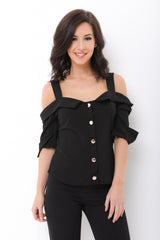 Botón Sujete la parte superior de tiras frías de hombro frío