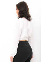 Elasticated Hem Crop Top