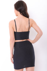 Striped Co-ord With Zip Detail