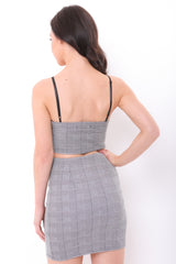Checked Co-ord With Zip Detail