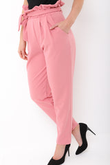 New Paper Bag Tie Waist Trousers