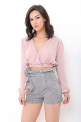 Elasticated Hem Crop Top