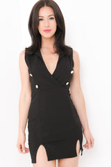 Vestido blazer sin mangas