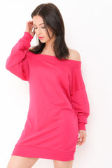 Off Shoulder Bardot Jumper Dress