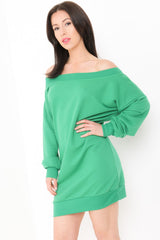 Off Shoulder Bardot Jumper Dress