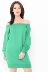 Off Shoulder Bardot Jumper Dress
