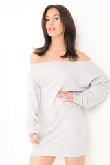 Off Shoulder Bardot Jumper Dress