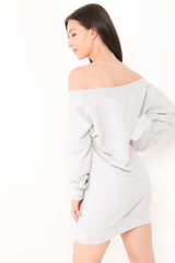 Off Shoulder Bardot Jumper Dress