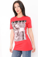 Parijse grafisch bedrukt t -shirt