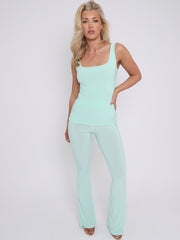 Slinky Vest Top & Flare Trouser Co-ord
