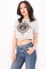 Top de brillo del eslogan vintage