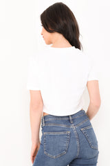 Top de brillo del eslogan vintage