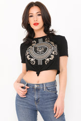 Top de brillo del eslogan vintage