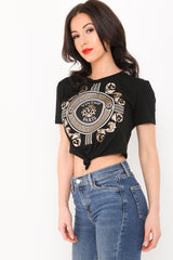 Top de brillo del eslogan vintage