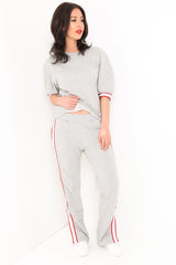 Short Sleeved Top Striped Loungewear