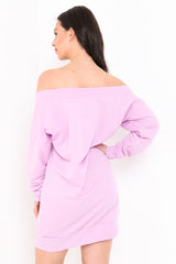 Off Shoulder Bardot Jumper Dress