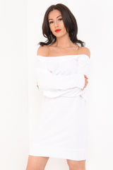 Off Shoulder Bardot Jumper Dress