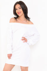 Off Shoulder Bardot Jumper Dress