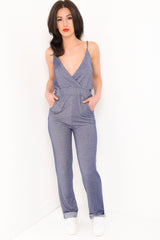 Denim Look Cami Jumpsuit
