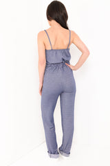Denim Look Cami Jumpsuit