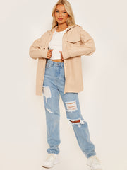 Faux Leder PU Shacket