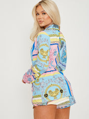 Patterned Print Blazer