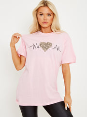 Camiseta impresa gráfica de Lifeline Heart