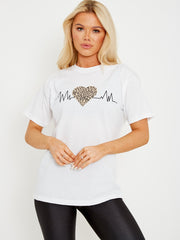 Camiseta impresa gráfica de Lifeline Heart