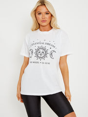Celestial Dream Graphic Printed T-Shirt