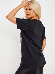 Mon Cherie Lip Graphic Printed T-Shirt