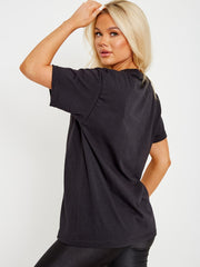 Butterfly Heart Graphic Printed T-Shirt