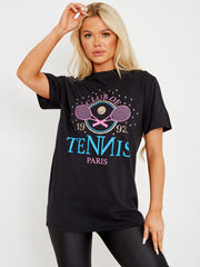 Club De Tennis Graphic Printed T-Shirt