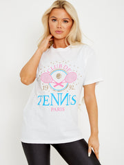 Club De Tennis Graphic Printed T-Shirt