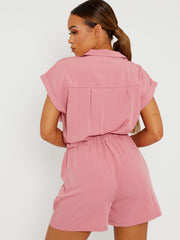 Utility Cargo Zipped Playsuit