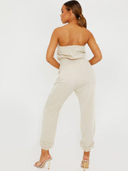 Utility Cargo Bandeau Jumpsuit