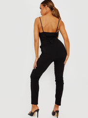 Cami -Jumpsuit mit Reißverschluss vorne mit Reißverschluss