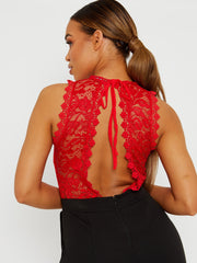 Gepolsterte Büstenhäkeln Jumpsuit