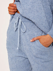 Popcorn Fluffy Strick Loungewear Set